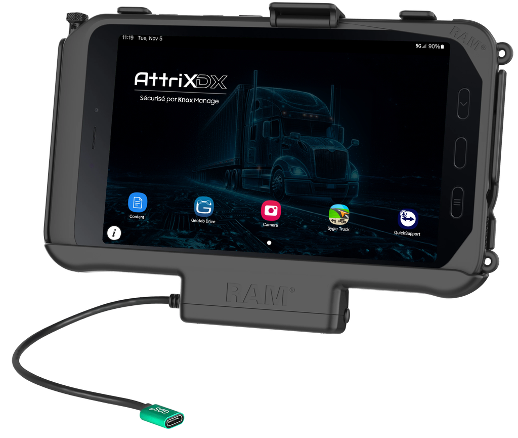 RAM® Mounts - USB-C Socle alimenté pour Terminal DX et DX5